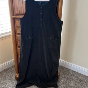 Army Green Jumper Dress with Pockets